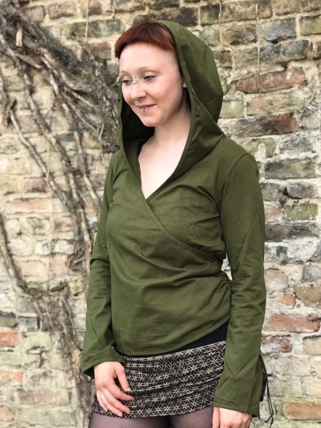 Hooded Top Crossover green